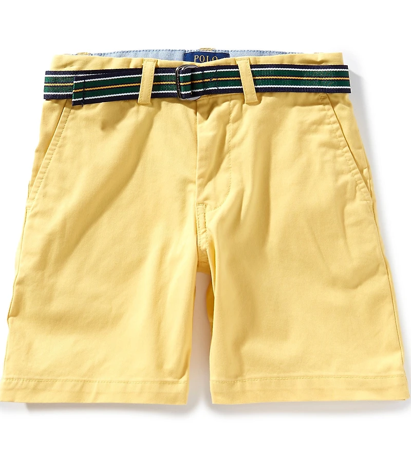 Polo Ralph Lauren Little Boys Straight Fit Flex Abrasion Belted Twill Shorts