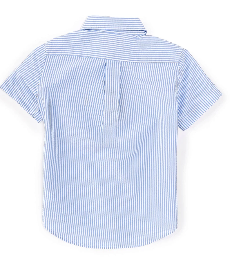 Polo Ralph Lauren Little Boys Striped Short Sleeve Seersucker Shirt