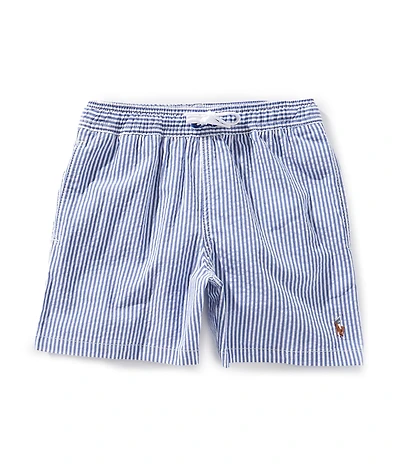 Polo Ralph Lauren Little Boys Traveler Seersucker Swim Trunks
