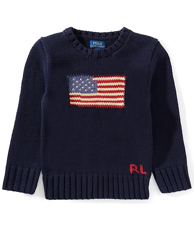 Polo Ralph Lauren Little Boys American Flag Sweater