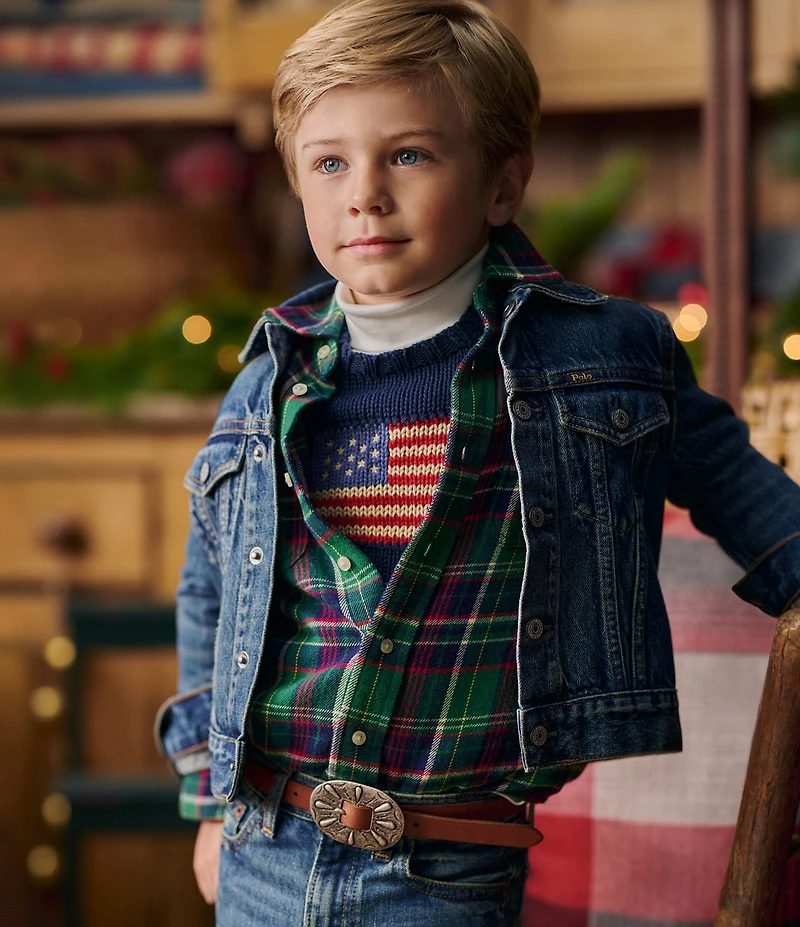 Polo Ralph Lauren Little Boys American Flag Sweater