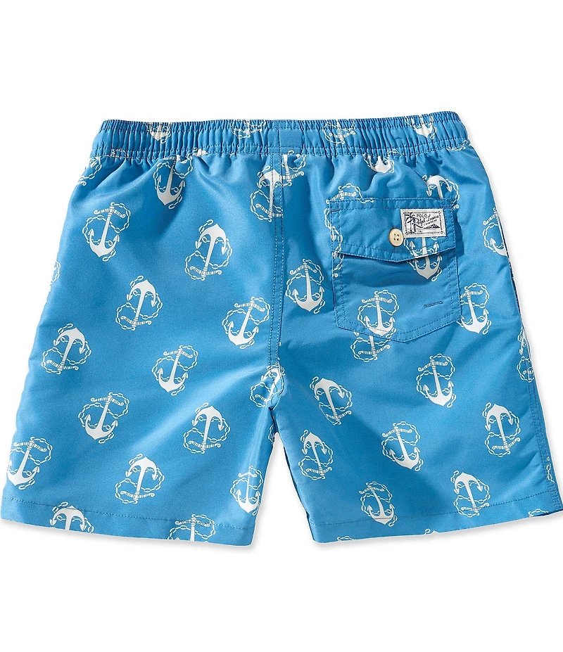Polo Ralph Lauren Little Boys Anchor-Print Traveler Swim Trunks