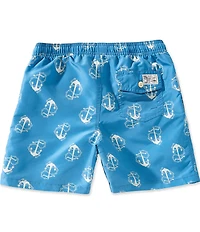 Polo Ralph Lauren Little Boys Anchor-Print Traveler Swim Trunks