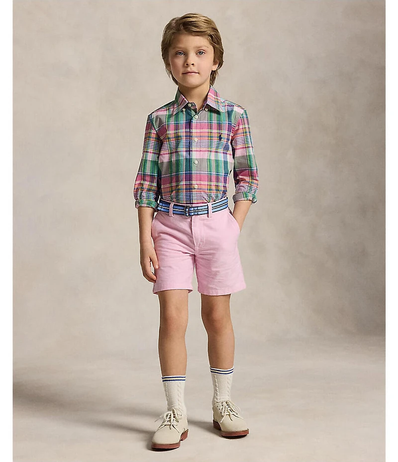 Polo Ralph Lauren Little Boys Belted Oxford Shorts