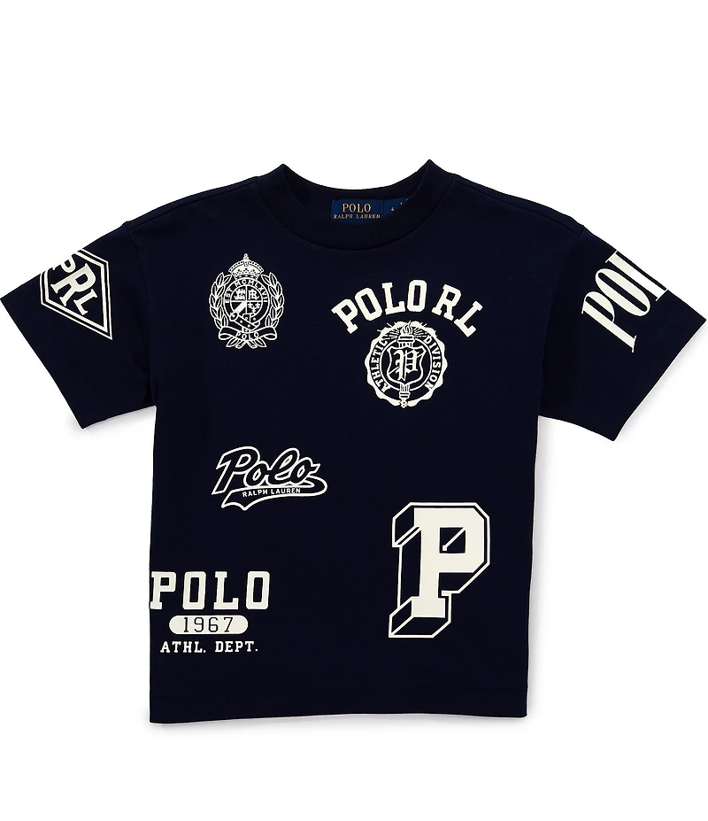 Polo Ralph Lauren Little Boys Oversized Fit Graphic Logo T-Shirt