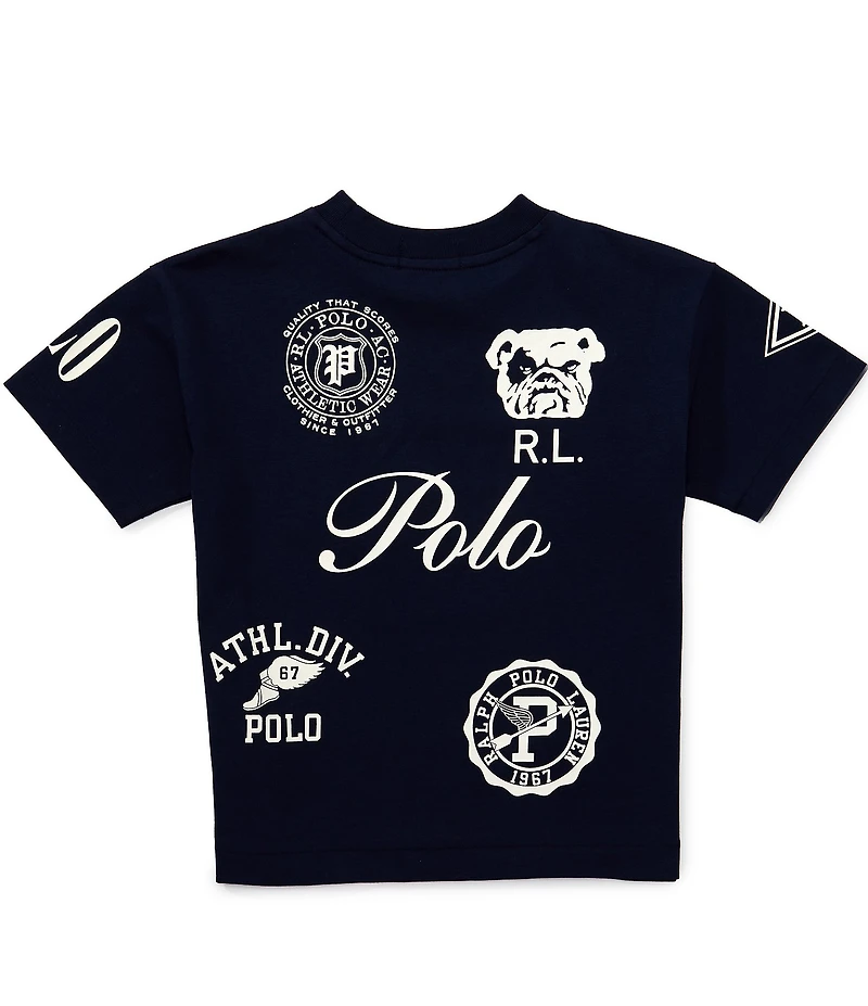 Polo Ralph Lauren Little Boys Oversized Fit Graphic Logo T-Shirt