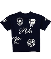 Polo Ralph Lauren Little Boys Oversized Fit Graphic Logo T-Shirt