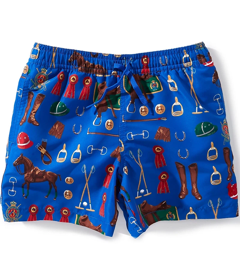 Polo Ralph Lauren Little Boys Equestrian-Inspired Traveler Swim Trunks