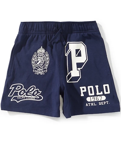 Polo Ralph Lauren Little Boys Graphic Jersey Shorts