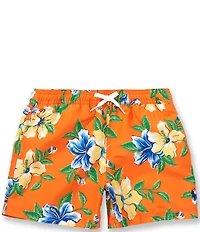 Polo Ralph Lauren Little Boys Hibiscus-Print Traveler Swim Trunks
