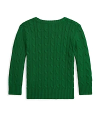 Polo Ralph Lauren Little Boys Long-Sleeve Cable-Knit Sweater