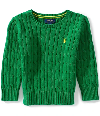 Polo Ralph Lauren Little Boys Long-Sleeve Cable-Knit Sweater