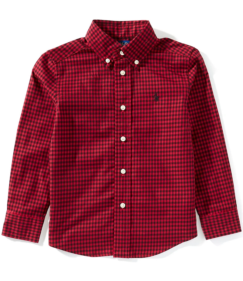 Polo Ralph Lauren Little Boys Long-Sleeve Checked Twill Shirt
