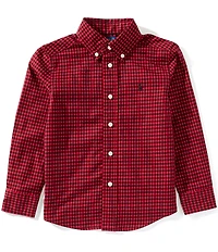 Polo Ralph Lauren Little Boys Long-Sleeve Checked Twill Shirt
