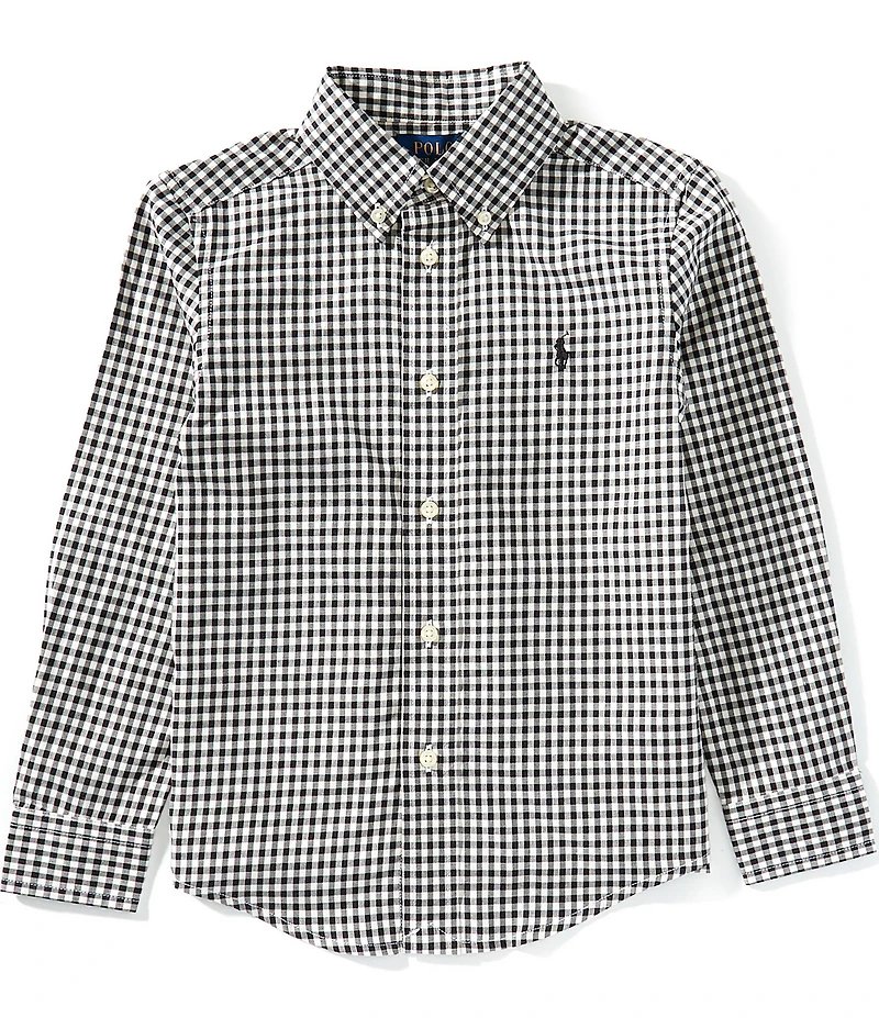 Polo Ralph Lauren Little Boys Long-Sleeve Checked Twill Shirt