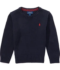 Polo Ralph Lauren Little Boys Long-Sleeve Chunky-Knit Sweater