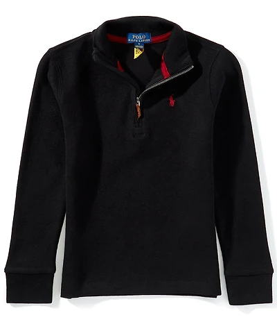 Polo Ralph Lauren Little Boys Long-Sleeve Estate-Rib Quarter-Zip Pullover
