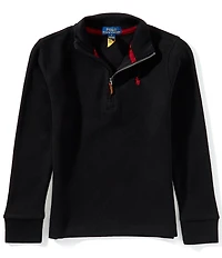 Polo Ralph Lauren Little Boys Long-Sleeve Estate-Rib Quarter-Zip Pullover