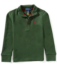 Polo Ralph Lauren Little Boys Long-Sleeve Estate-Rib Quarter-Zip Pullover