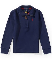 Polo Ralph Lauren Little Boys Long-Sleeve Estate-Rib Quarter-Zip Pullover