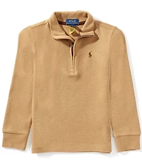 Polo Ralph Lauren Little Boys Long-Sleeve Estate-Rib Quarter-Zip Pullover