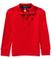 Polo Ralph Lauren Little Boys Long-Sleeve Estate-Rib Quarter-Zip Pullover