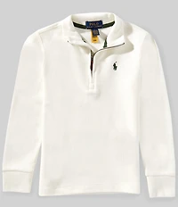 Polo Ralph Lauren Little Boys Long-Sleeve Estate-Rib Quarter-Zip Pullover