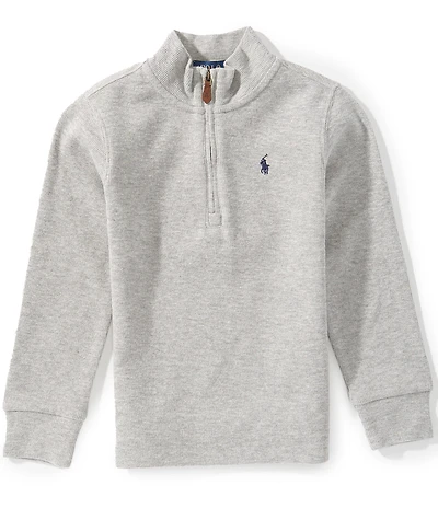 Polo Ralph Lauren Little Boys Long-Sleeve Estate-Rib Quarter-Zip Pullover