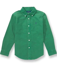 Polo Ralph Lauren Little Boys Long-Sleeve Garment-Dyed Oxford Shirt