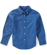 Polo Ralph Lauren Little Boys Long-Sleeve Garment-Dyed Oxford Shirt
