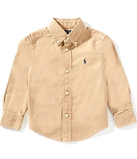 Polo Ralph Lauren Little Boys Long-Sleeve Garment-Dyed Oxford Shirt