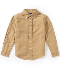 Polo Ralph Lauren Little Boys Long-Sleeve Garment-Dyed Oxford Shirt