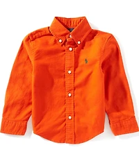 Polo Ralph Lauren Little Boys Long-Sleeve Garment-Dyed Oxford Shirt