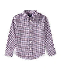 Polo Ralph Lauren Little Boys Long-Sleeve Gingham Performance Canvas Shirt