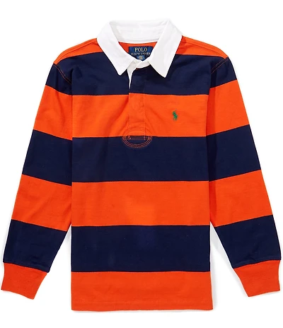 Polo Ralph Lauren Little Boys Long-Sleeve Iconic Striped Rugby Shirt