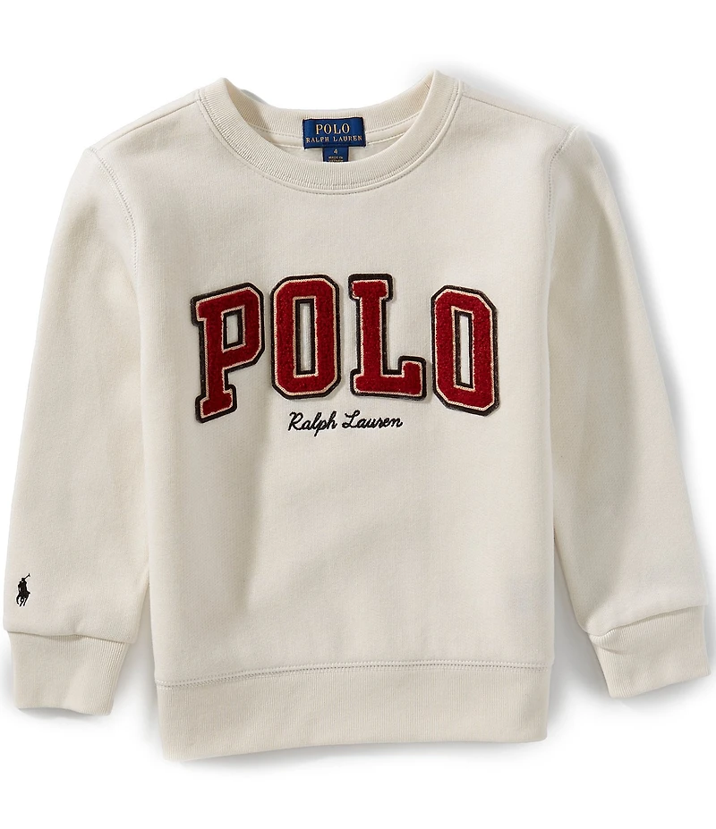 Polo Ralph Lauren Little Boys Long-Sleeve Logo Fleece Sweatshirt