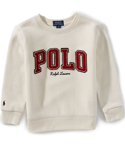 Polo Ralph Lauren Little Boys Long-Sleeve Logo Fleece Sweatshirt