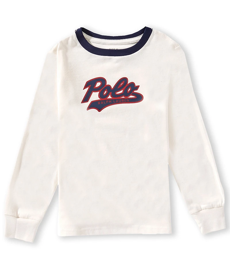 Polo Ralph Lauren Little Boys Long-Sleeve Logo Jersey T-Shirt