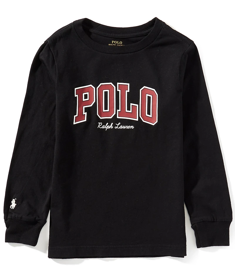 Polo Ralph Lauren Little Boys Long-Sleeve Logo Jersey T-Shirt