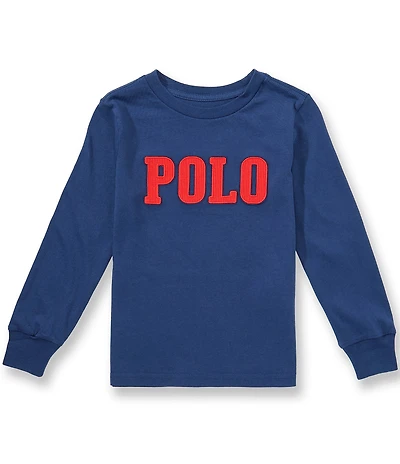 Polo Ralph Lauren Little Boys Long Sleeve Logo T-Shirt