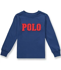 Polo Ralph Lauren Little Boys Long Sleeve Logo T-Shirt