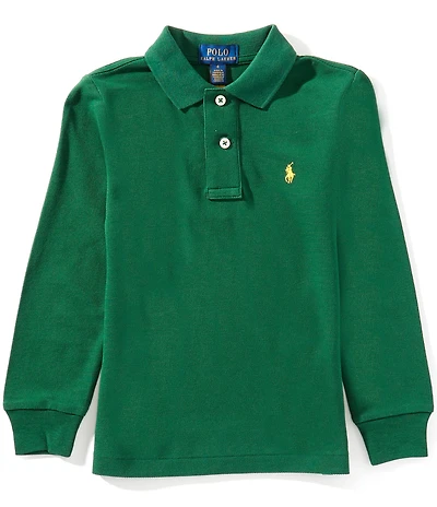 Polo Ralph Lauren Little Boys Long Sleeve Mesh Polo Shirt