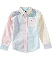 Polo Ralph Lauren Little Boys Long-Sleeve Oxford Fun Shirt