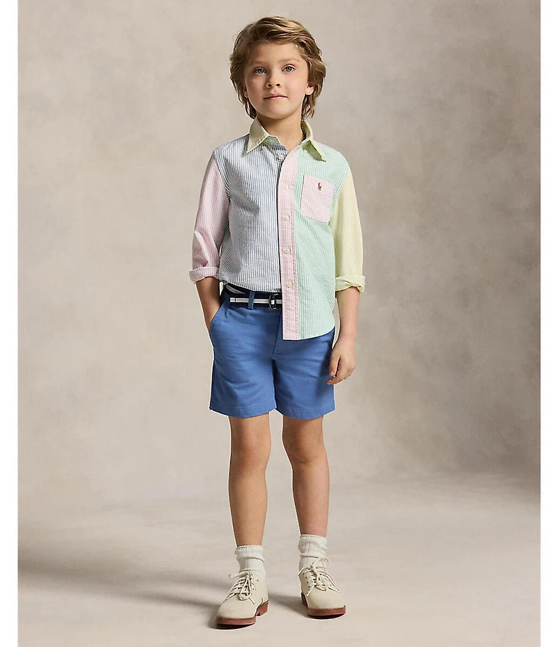 Polo Ralph Lauren Little Boys Long-Sleeve Oxford Fun Shirt