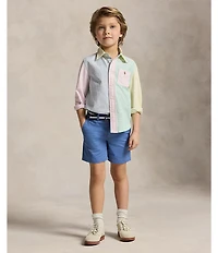 Polo Ralph Lauren Little Boys Long-Sleeve Oxford Fun Shirt