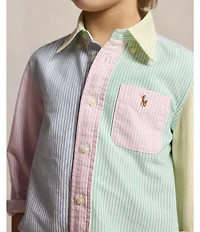 Polo Ralph Lauren Little Boys Long-Sleeve Oxford Fun Shirt