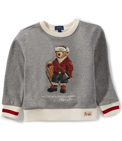 Polo Ralph Lauren Little Boys Long-Sleeve Polo Bear Fleece Sweatshirt