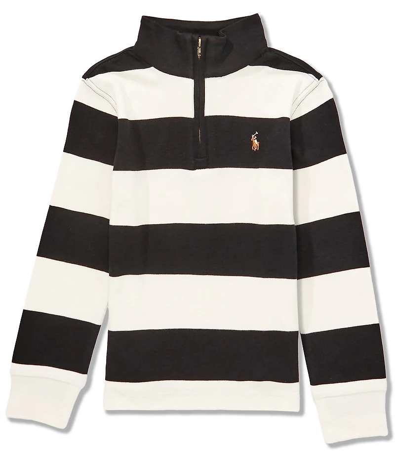 Polo Ralph Lauren Little Boys Long-Sleeve Striped Interlock Pullover