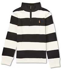Polo Ralph Lauren Little Boys Long-Sleeve Striped Interlock Pullover