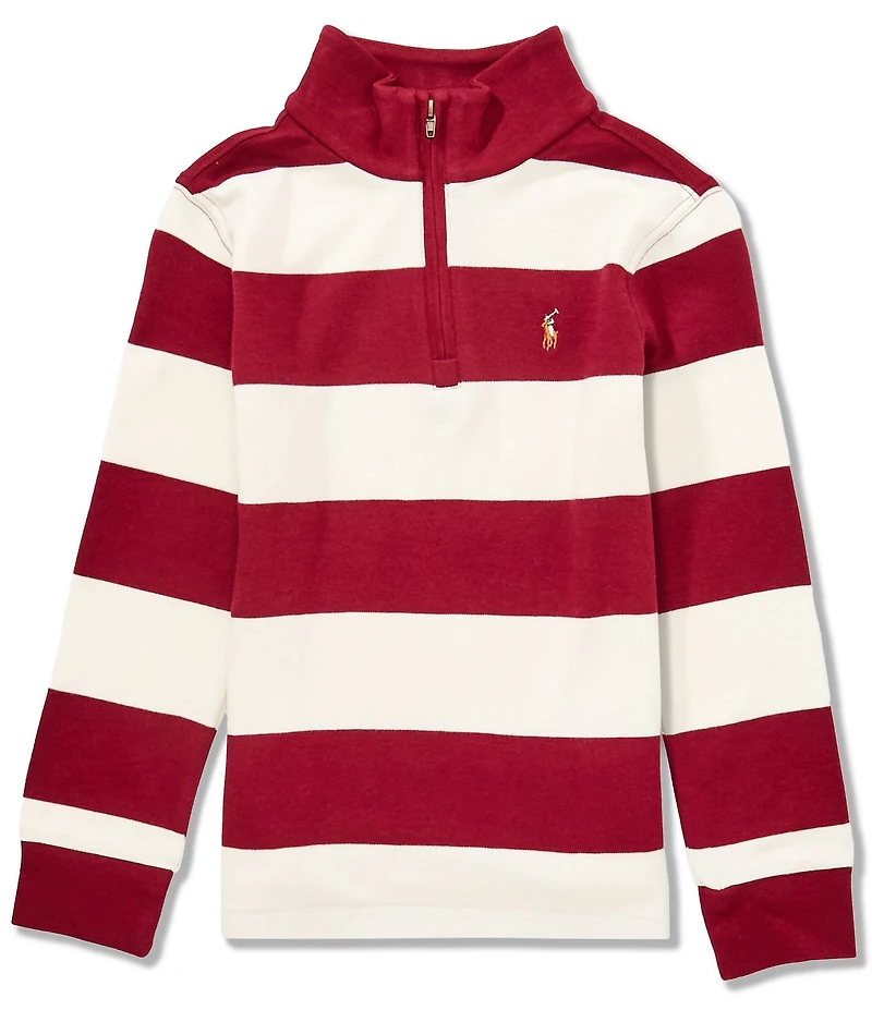 Polo Ralph Lauren Little Boys Long-Sleeve Striped Interlock Pullover